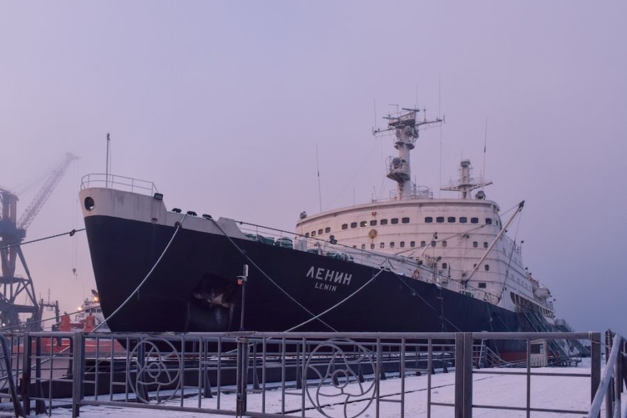 Мурманск зимой за